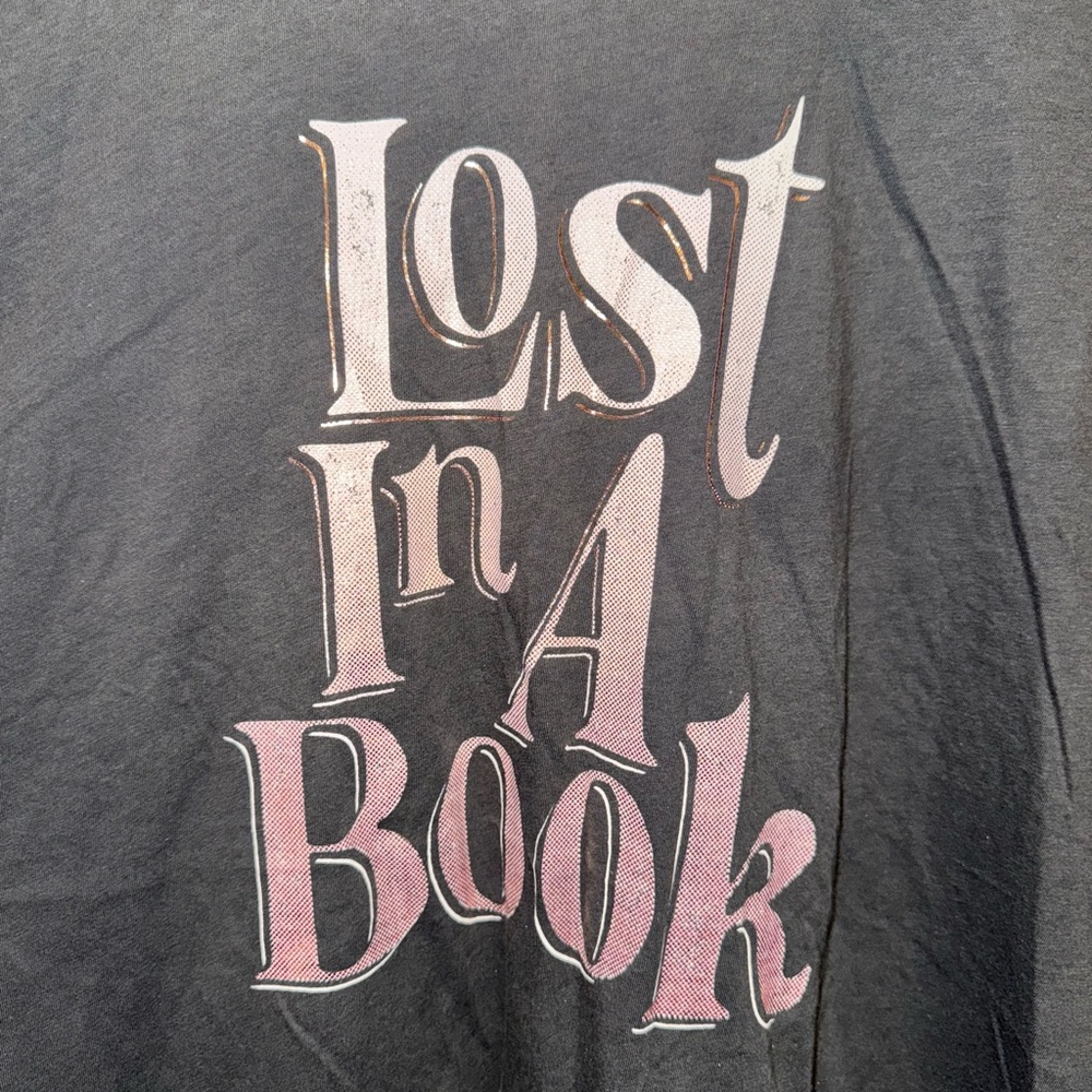 Torrid Charcoal Lost in a Book Graphic Tee - Picture 5 of 9